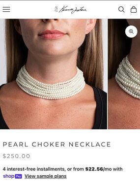 Kenneth Jay Lane Pearl Choker